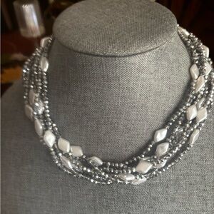 Chunky Multi-Strand Beaded Necklace